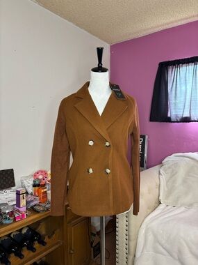 Women’s Double-Breasted Brown Coat